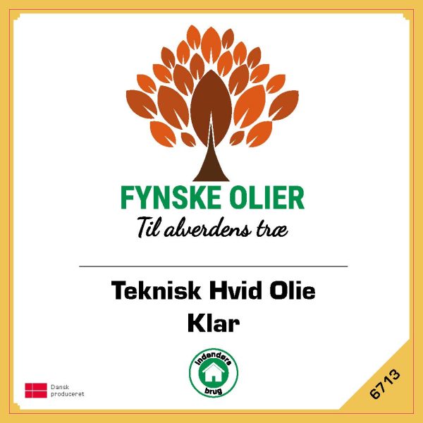 Fynske Olier Teknisk Hvid Olie - Klar 1 Liter 6713